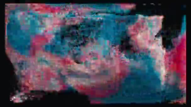 Animation Χρωματιστά Σωματίδια Ουράνιου Τόξου Μέσα Ένα Ορθογώνιο Κουτί Καθώς — Αρχείο Βίντεο