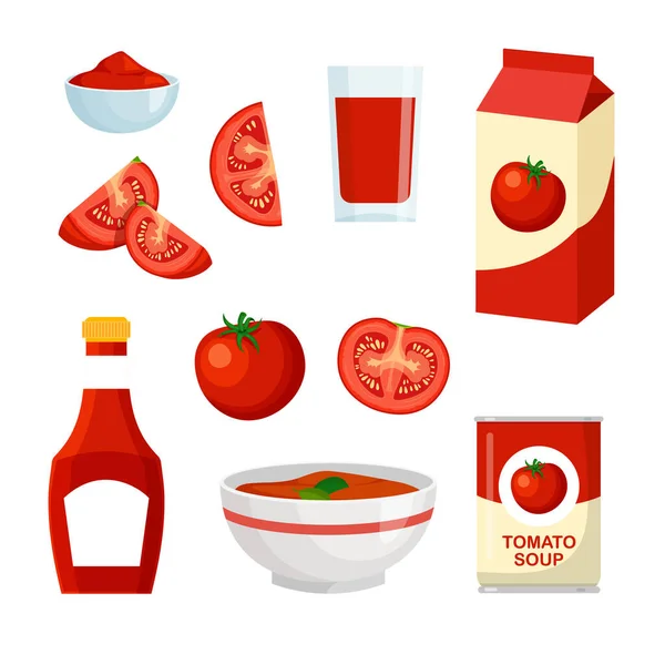 Frasco Ketchup Suco Tomate Sopa Molho Uma Tigela Ícone Activado — Vetor de Stock