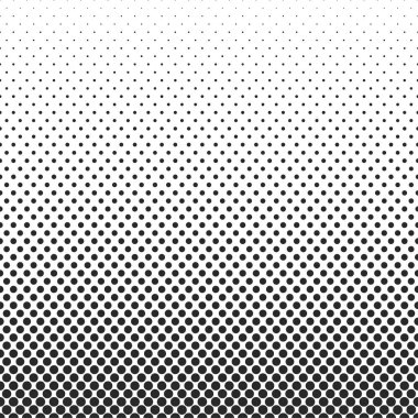 Dikey eğim yarım ton deseni. Nokta arkaplan. Doku şablonu. Vektör çizimi izole edildi.