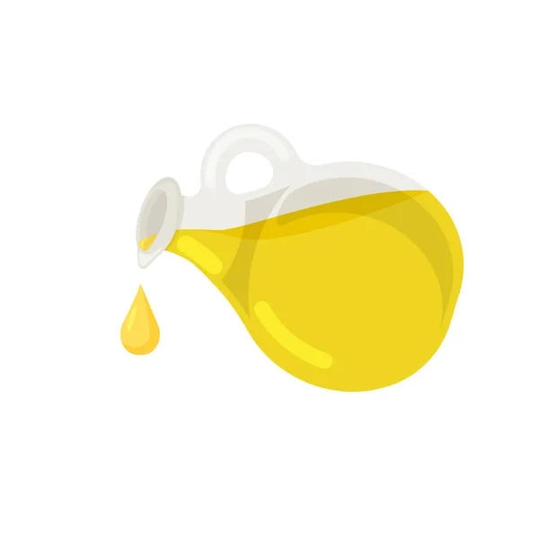 Olivenöl Tropft Aus Der Glasflasche Gestaltungselement Für Menü Etikett Verpackung — Stockvektor