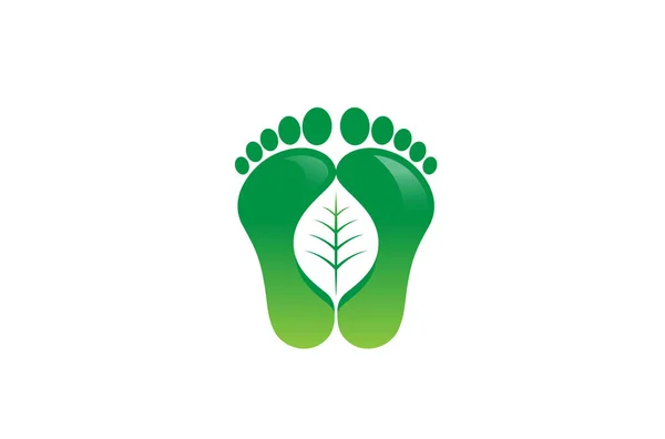 Folha Verde Logo Vector Symbol Design Ilustração —  Vetores de Stock