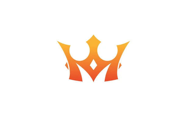 Kreativ Krona Form Vektor Logotyp Symbol Ikon Design Illustration — Stock vektor