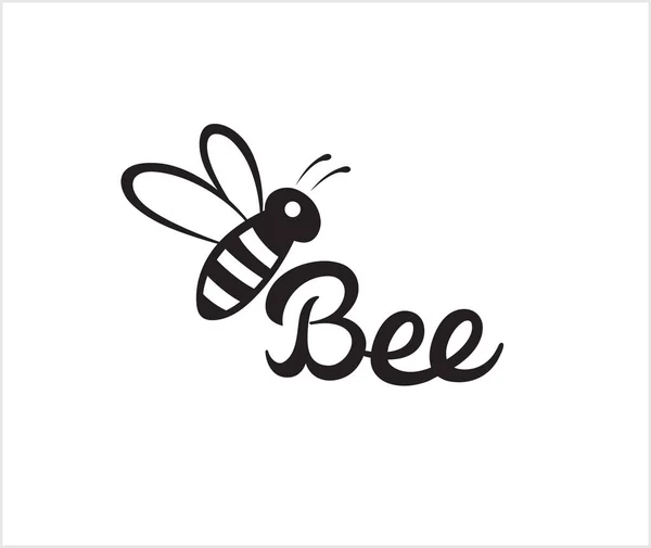 Δημιουργική Bumblebee Λογότυπο Διάνυσμα Εικονίδιο Σχεδιασμό Σύμβολο Εικονογράφηση — Διανυσματικό Αρχείο