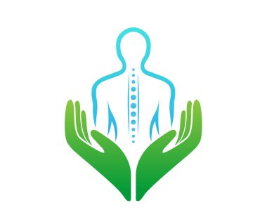 Kayropraktik eller omurga sembolü illüstrasyonuName