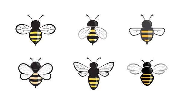 Kreatywna Królowa Pszczół Kolekcja Logo Wektor Symbol Ilustracji Grafika Wektorowa