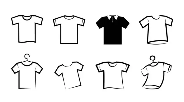 Creativo Shirt Abiti Logo Collezione Vector Design Icona Simbolo Illustrazione Illustrazione Stock