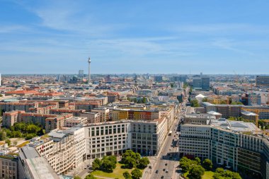 Berlin, Germany - june 9, 2017: Skyline of Berlin city with tv tower 