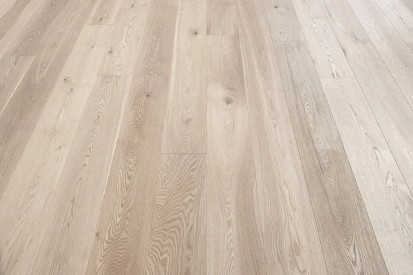 Gebleicht Weißer Parkettboden Heller Holzboden — Stockfoto