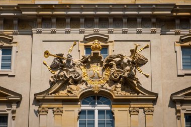 Berlin, Almanya - 2 Haziran 2024 Berlin 'deki Müze Adası' ndaki Berlin Sarayı cephesinin ayrıntıları