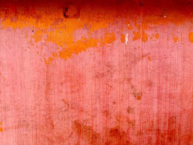 Weathered red concrete wall background and texture for modern or retro and vintage design, interior, exterior
