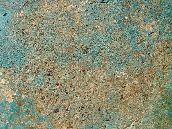 Weathered Blue Green Cement Wall Background Texture Modern Retro Vintage — 스톡 사진
