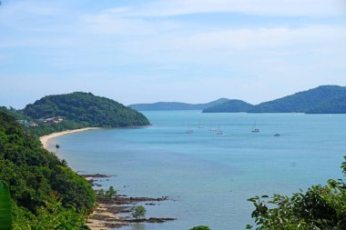 Yon Körfezi 'nin güzel manzarası, Phuket Tayland