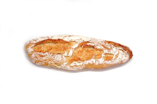 Baguette Isolated Black Background Traditional French Baked Stock Image