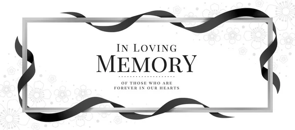 Milující Paměti Těch Kteří Jsou Navždy Našich Srdcích Text Rámečku — Stockový vektor