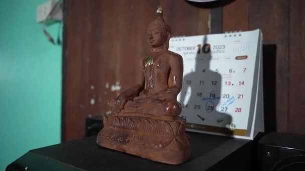 Imágenes Del Antiguo Buda Templos Tailandeses — Vídeo de stock