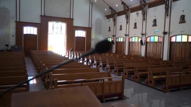Pakham地区All Grace Church的Mary Mediatrix 2023年11月22日 泰国Buriram — 图库视频影像