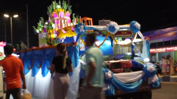 Concurso Krathong Criar Dia Loy Krathong Dos Festivais Mais Populares — Vídeo de Stock