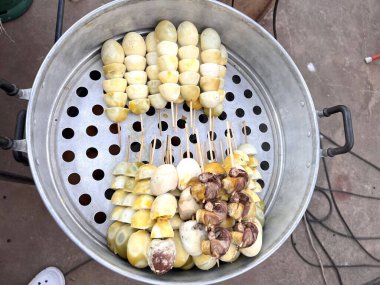  Izgara Egg Songkhrueng, Tayland yemeği..