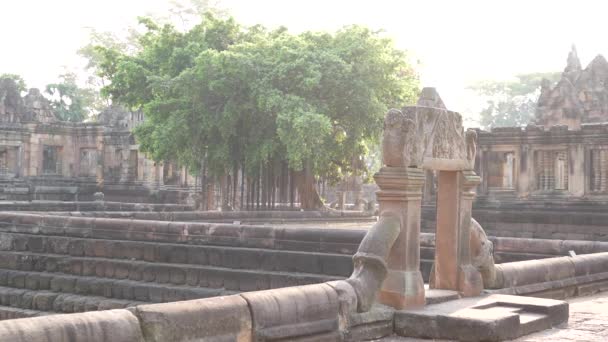 Ősi Khmer Templom Prasat Muang Tam Vagy Muang Tam Kastély — Stock videók