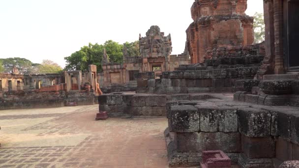 Starożytnej Świątyni Khmer Prasat Muang Tam Lub Muang Tam Zamek — Wideo stockowe