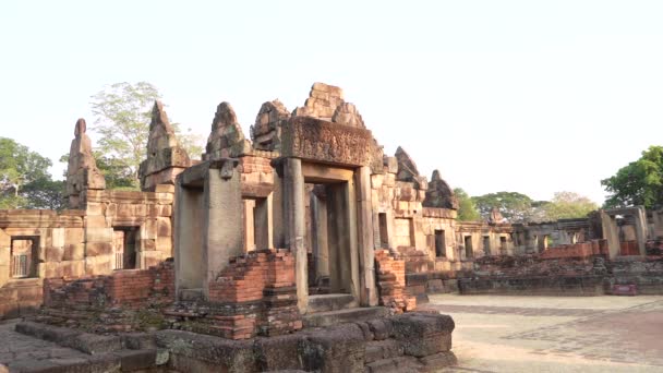 Alten Khmer Tempel Prasat Muang Tam Oder Der Burg Muang — Stockvideo
