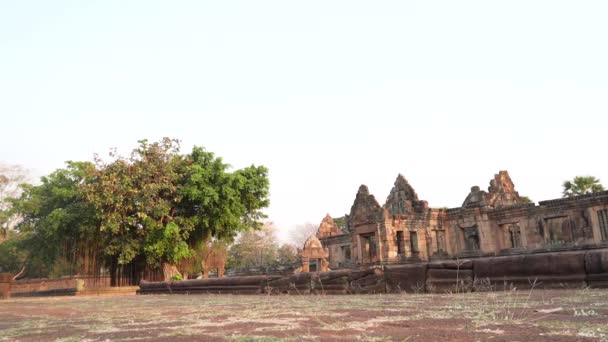 Vid Det Antika Khmertemplet Prasat Muang Tam Eller Muang Tam — Stockvideo