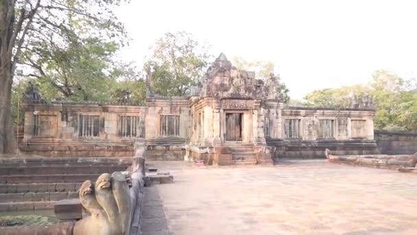 Antigo Templo Khmer Prasat Muang Tam Muang Tam Castelo Perto — Vídeo de Stock