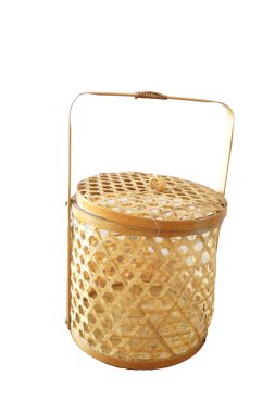 Basketbol, dokuma sepet bambu, orijinal Tayland el yapımı.