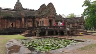 Phanom Rung Tarih Parkı, Buriram 'ın kuzeydoğusundaki antik bir taş kale, 7 Haziran 2024, Tayland.