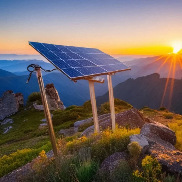 A solar cell, also known as a photovoltaic (PV) cell, is a device that converts sunlight directly into electrical energy through the photovoltaic effect. When placed on a mountain top, solar cells can harness the abundant sunlight at higher altitudes