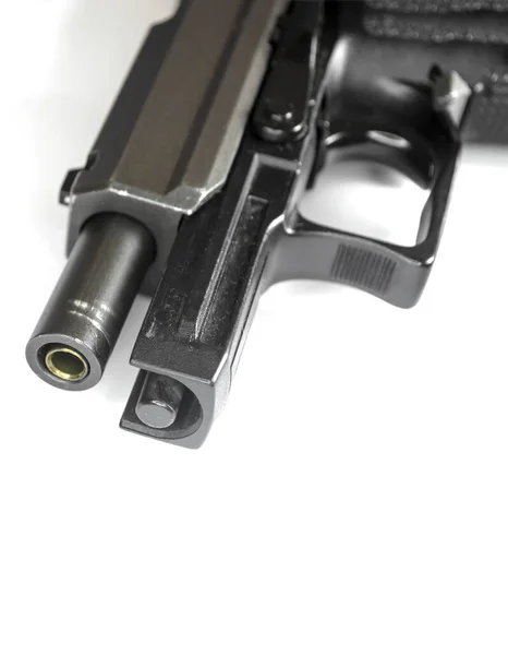 Pistola Sobre Fundo Branco Armas Fogo Grande Plano Armas Jogo — Fotografia de Stock