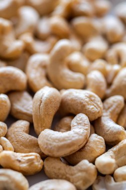 Bir yığın fındık yakın çekim