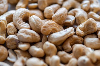 Bir yığın fındık yakın çekim