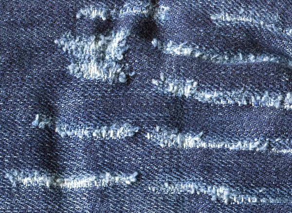 ジーンズ生地の質感 高品質のストックフォト 生地の繊維の接続 — ストック写真