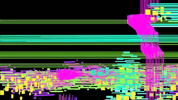 Глюк Ефект Глянцевим Екраном Пристрою Замороженими Пікселями Векторна Абстракція Пошкодженням — стоковий вектор