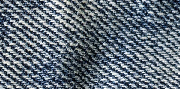 牛仔裤的面料质地 高品质的库存照片 织物的纤维的连接 — 图库照片