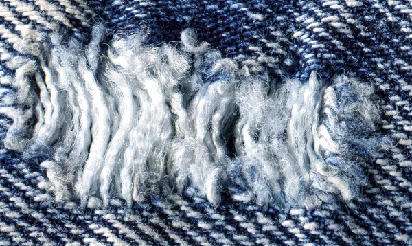 Jeans Stoff Textur Hochwertiges Archivfoto Die Verbindung Der Fasern Des — Stockfoto