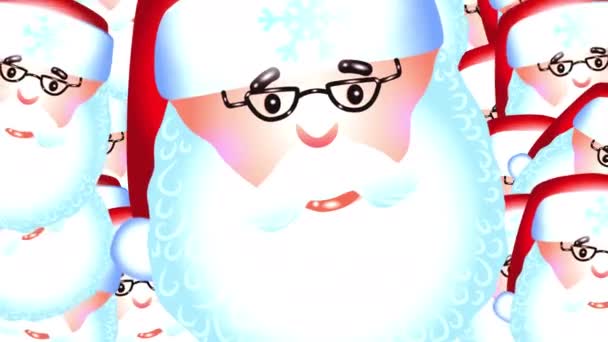 Přechod Animace Roztomilým Santa Claus Zelené Obrazovce Slavnostní Kouzelná Postava — Stock video