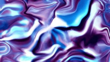 Holografik sıvı animasyonu. 4K 'da kusursuz bir hisse senedi geçmişi var. Tasarım, post, hikaye, web pankartı eklemek için soyut video. Koyu mavi-menekşe dalgalar ve çizgiler.