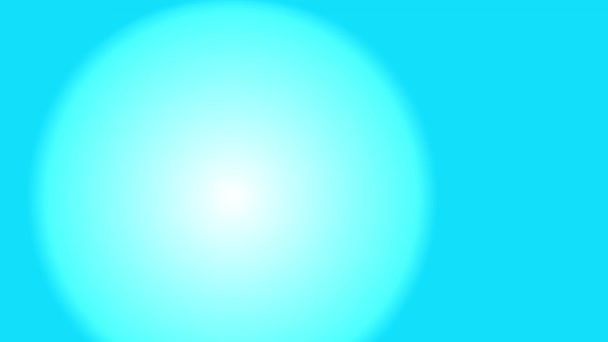 Een Rondzwervende Cirkel Van Licht Een Blauwe Achtergrond Het Concept — Stockvideo