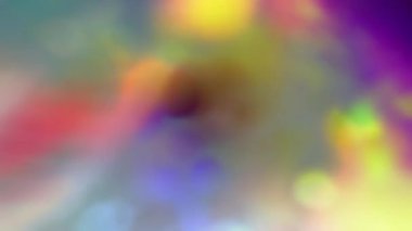 Bulanık içinde parıldayan parçacıklar. Pastel kaplamalar ve işaret fişekleri ile Bokeh etkisi. 4K içinde stok soyut video.