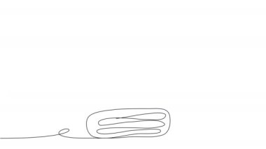 Tek cümlede soytarı şapkası çizmek. Palyaço başlığı konsepti. 4K 'da alfa kanalıyla 1 Nisan şakası günü.