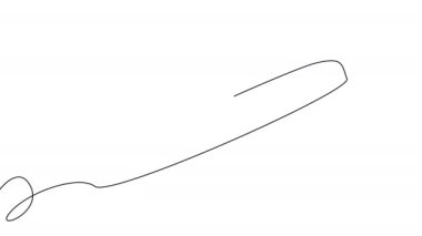 Hamilelik testinin kendi kendine çizimi ve beyaz arka planda pozitif sonuç. Alfa kanallı stok 4k tıbbi video.