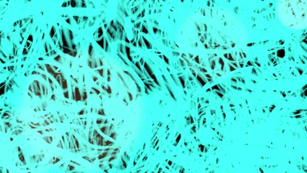 Blauw Shabby Oppervlak Een Zwarte Achtergrond Animatie Van Kunstpennenstreken Met — Stockvideo