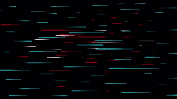 Siyah Ekrandaki Cihazın Ekranındaki Renk Gürültüsü Parazit Arızası Stok Klipsi — Stok video