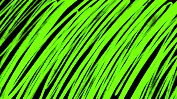 Black Strokes Blots Green Screen Texture Pencil Noise Eraser Effect — Stock Video