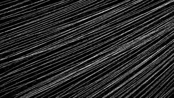 Academic Drawing Texture White Strokes Black Screen Animation Dynamic Lines — Stock Video