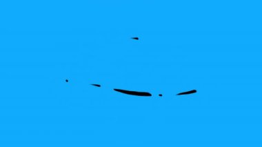 Mavi ekranda bir yumurtayı bir göze dönüştürmek. Stock psychedelic illüzyon animasyonu. Felsefi görüş ve yaşam konsepti alfa kanallı 4K.