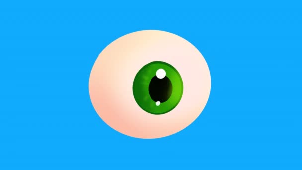 モーフィングの目 人間の身体の部分を含むサイケデリックなコンセプト アルファチャンネルで4Kでのヒトの健康とケアのアニメーション — ストック動画