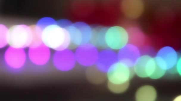 Multi Colored Bokeh Blur Background Shimmer Festive Background Multicolored Shining — Stock Video